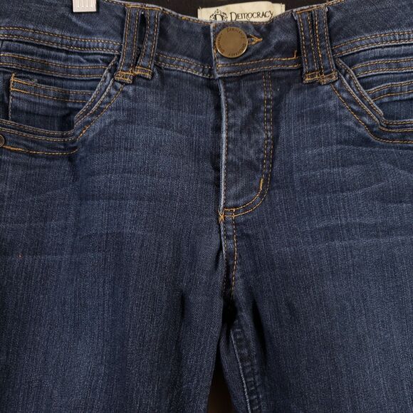 Democracy Jeans Womens 30x25 Size 4 Ab Tech Dark Wash Skinny Stretch Elastic - Picture 15 of 16